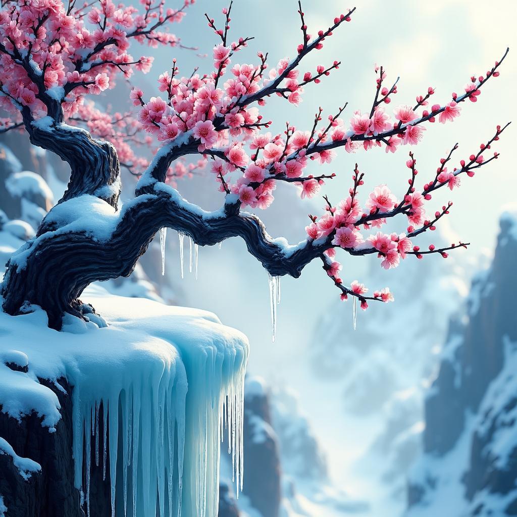 卜算子·咏梅 - 诗意画境