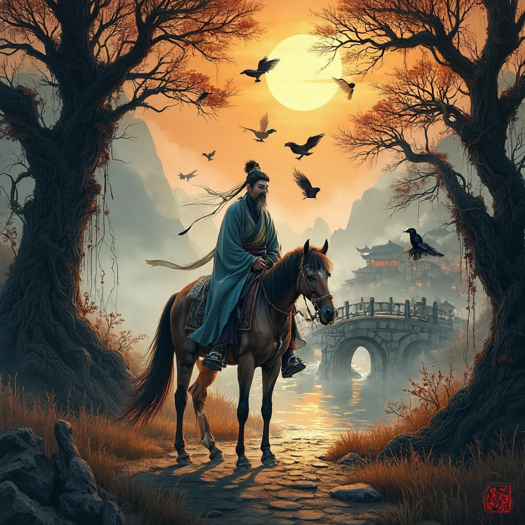 天净沙·秋思 - 诗意画境